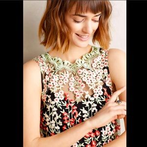 Anthropologie Emilia Embroidered dress size 4
